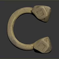 Brass C Shaped Hook With Square Ends Metallic Finish Essential Household Item For Daily Hanging Use