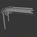 Industrial Metal Mechanical Equipment With Gear Chain Rod Stand And Frame Structure