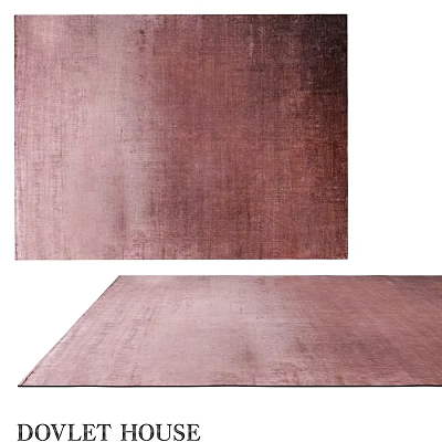 Burgundy Square Carpet With Soft Textured Surface For Modern Home Decor 3d model