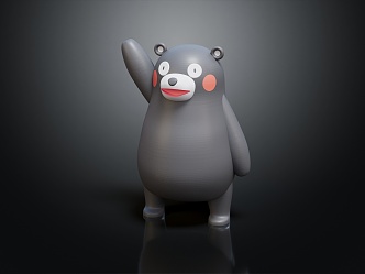 Modern teddy bear Ben Bear 3d model