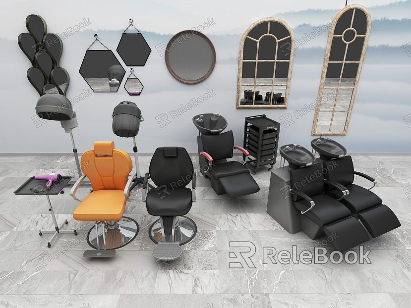 Modern barber chair beauty salon equipment model