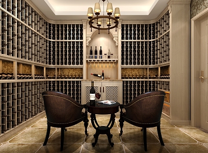 American Wine Cellar Red Wine Cellar 3d model