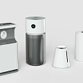Various Modern Air Purifiers With Different Designs And Compact Styles For Home Use 3d model