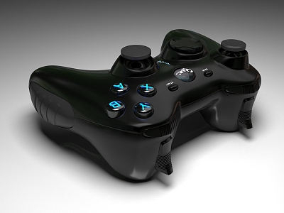 Modern gamepad 3d model