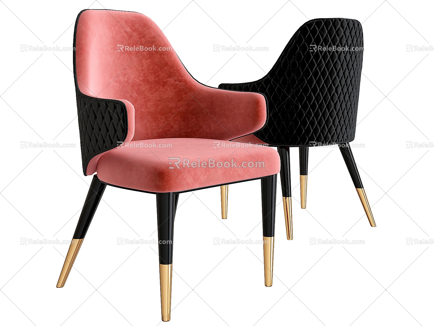 Capital Collection DIVA CB Dining Chair Leisure Chair Stool Armchair Chair Light Luxury Dining Chair 3d model