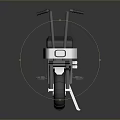 Compact White Electric Scooter With Black Seat Two Wheels And Handlebars