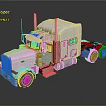Silver Heavy Duty Utility Semi Truck With Dual Exhaust Modern Cab And Reflective Surface