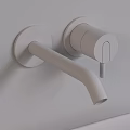 Matte Black Wall Mounted Faucet With Sleek Modern Curved Spout And Single Handle