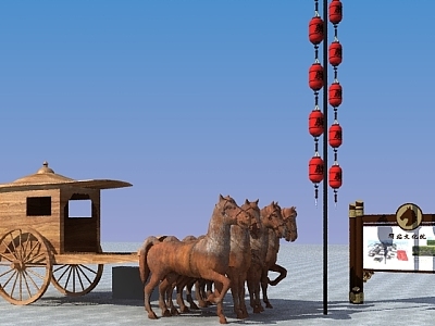 Chinese carriage model