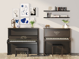 Modern Piano 3d model