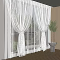 Modern Window Screen 3d model