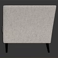 Modern White Multi-Seat Sofa With Stitched Backrest Black Legs And Contemporary Design