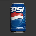 Pepsi Refreshing Soft Drink Can With 40 Percent Less Sugar In Blue