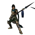 Modern Game Character Zhao Three Kingdoms Unparalleled Character Man 3d model