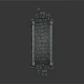 Detailed 3D Model of Stone Arch Bridge With Stone Slabs and Pillars
