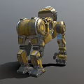 Machine dog machine orangutan machine monkey attack robot science fiction robot future high-tech low face number low model simple model film and television level super realistic 3d model