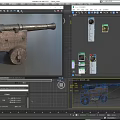 Cannon Earth Cannon Battery Cannon Gun Ancient Cannon Tower Battery Wall Cannon Low Face Low Number Low Model Simple Model Game Movie and TV Level Super Realistic 3d model