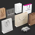 Branded Shopping Bags And Gift Box Various Colors Logos For Daily Life Essentials