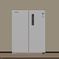 Sleek KONKA White Double Door Refrigerator Modern Design For Home Kitchen