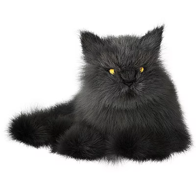 Modern Cat Black Grey Rabbit Cat Black Grey 3d model Modern Cat Black Grey Rabbit Cat Black Grey 3d model