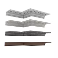 Decorative Corner Molding Components With Ornate Patterns And Color Variations For Interior Design