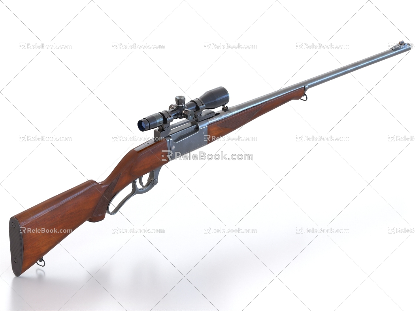 ninety-nine style rifle ninety-nine style sniper rifle vintage rifle 3d model