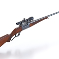 ninety-nine style rifle ninety-nine style sniper rifle vintage rifle 3d model