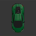 Green Sports Car With Futuristic Design Sleek Body And Shiny Finish
