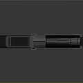 Vintage Steam Train 3D Model With Silver Black Metallic Finish And Grey Background