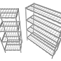 Barbed Wire Rack Hollow Shelf Ventilation Shelf Goods Rack Metal Shelf 3d model