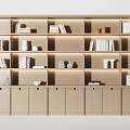 Modern Wooden Bookcase Featuring Open Compartments Books Decorative Items And Storage Cabinets