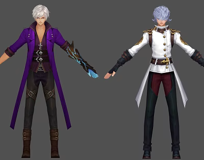 Modern Game Role Warrior Dragon Quiz Role Warrior 3d model Modern Game Role Warrior Dragon Quiz Role Warrior 3d model