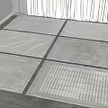 Modern Square Carpet Combo 3d model