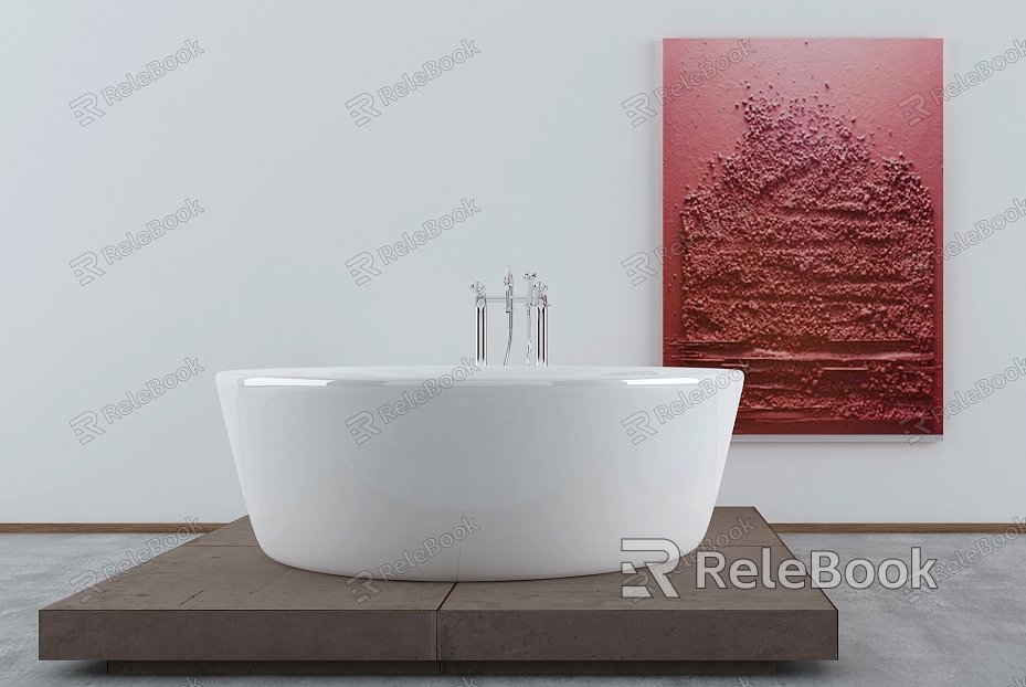 Modern Bathtub Deluxe Big Bathtub model