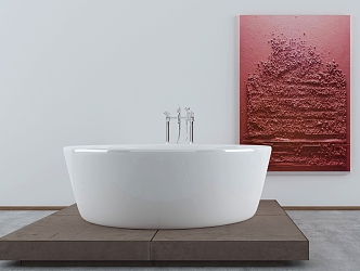 Modern Bathtub Deluxe Big Bathtub 3d model