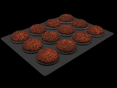 Modern Food Pastry Dessert 3d model Modern Food Pastry Dessert 3d model