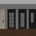Different Styles Of Interior Doors With Glass Panels And Gold Handles