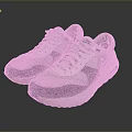Worn Beige And Gray Casual Sneakers With White Laces And Mesh Design