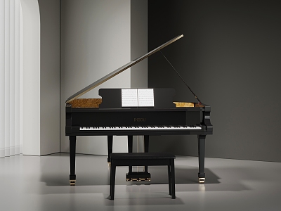 Modern Piano 3d model