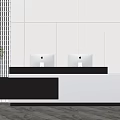 Modern reception desk Front Desk 3d model