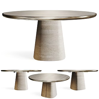 RADO stone dining table 3d model