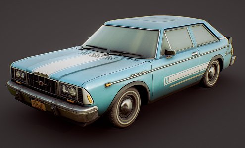 vintage car vintage car 3d model