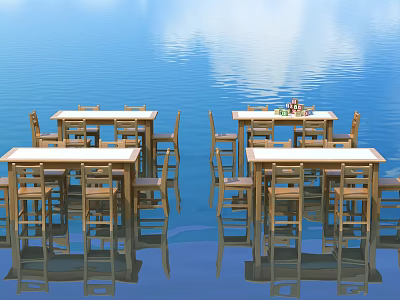 Modern Children's Tables and Chairs 3d model