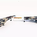 Military Fighter Jets With Camouflage Paint Number 55 And Extended Landing Gear