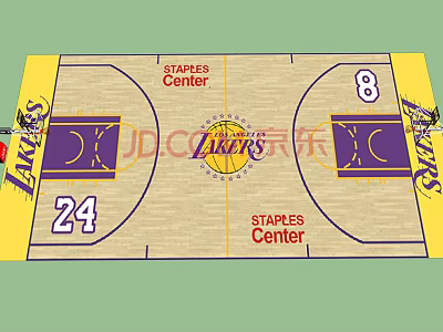 modern basketball court 3d model