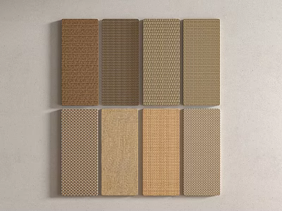 Modern Wall Panel Rattan Wall Panel Rattan Cabinet Door 3d model