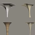 Heterosexual pillar decorative column 3d model