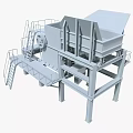 Heavy Duty Industrial Processing Equipment With Multi Level Platforms Metal Frame And Staircases