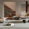 Modern Living Room With Spacious Layout And Stylish Furniture