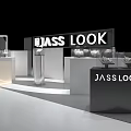JASS LOOK Modern Display Shelves Featuring Glass And Metal Structure For Product Showcase